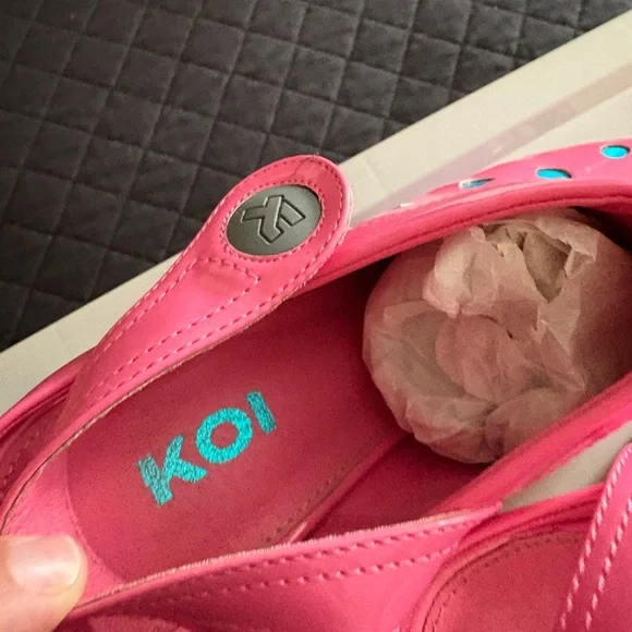 Koi Pink and Blue Platform Shoes - Picture 6 of 10